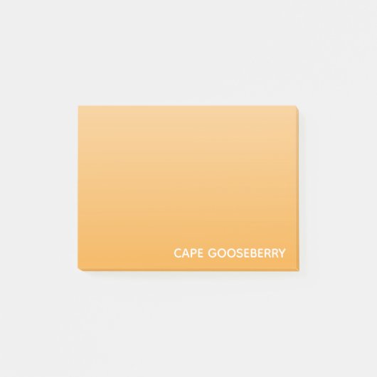 Cape Gooseberry gele kleurnaam Post-it® Notes (Voorkant)