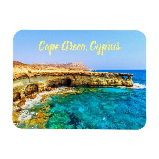 Cape Greco Cyprus gestileerd Magneet (Horizontaal)