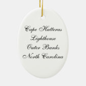 Cape Hatteras Keramisch Ornament (Achterkant)