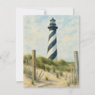 Cape Hatteras Lighthouse Aquarel Notitiekaartje