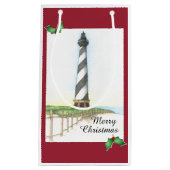 Cape Hatteras Lighthouse Holiday Gift Bag Klein Cadeauzakje (Voorkant)