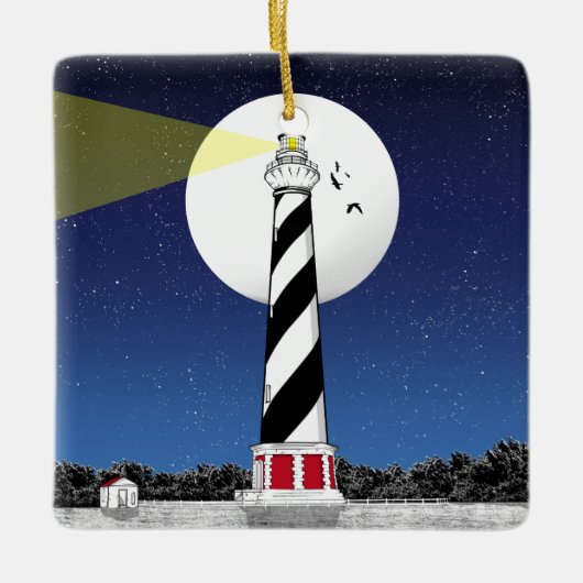 Cape Hatteras Lighthouse North Carolina Keramisch Ornament (Voorkant)