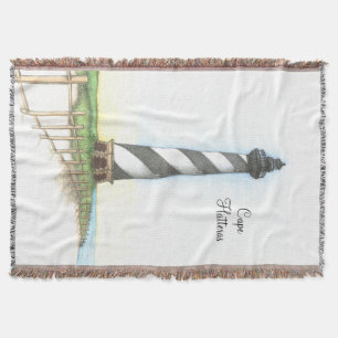 Cape Hatteras Lighthouse Woven Throw Blanket Deken