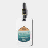 Cape Hatteras National Seashore Seagulls Bagagelabel (Voorkant verticaal)