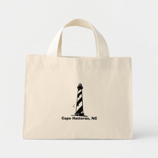 Cape Hatteras, NC - vuurtoren Mini Tote Bag (Voorkant)