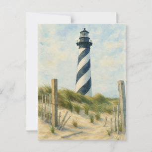Cape Hatteras Vuurtoren Aquarel Briefkaart