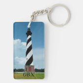 Cape Hatteras vuurtoren Buitenbanken NC Sleutelhanger (achterkant)