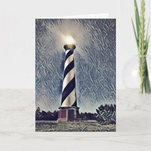 Cape Hatteras vuurtoren Buitenbanken OBX NC Kaart