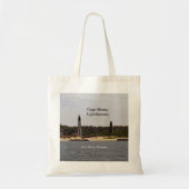 Cape Henry Lighthouses canvas tas (Voorkant)