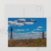 Cape Henry Lighthouses - Virginia Beach Briefkaart (Voorkant / Achterkant)