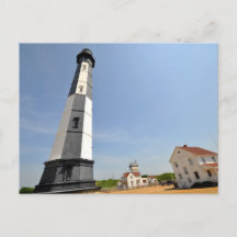 Cape Henry-vuurtoren met witte omheining Va. Beach