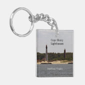 Cape Henry-vuurtoren sleutelhanger (Voorkant Links)