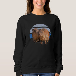Cape Hyrax en Rock Rabbit en Rock Hyrax Mannen Wom Trui
