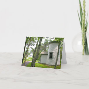 Cape-kabeljauw, drie zusters vuurtoren blanco kaar kaart