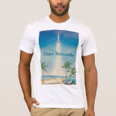 Cape Kennedy  Saturn poster met vijf raketten T-shirt (Voorkant)