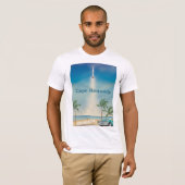 Cape Kennedy  Saturn poster met vijf raketten T-shirt (Voorkant volledig)