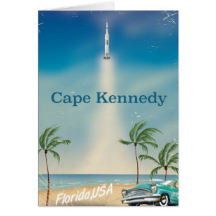Cape Kennedy vintage Saturn cinq poster de fusée