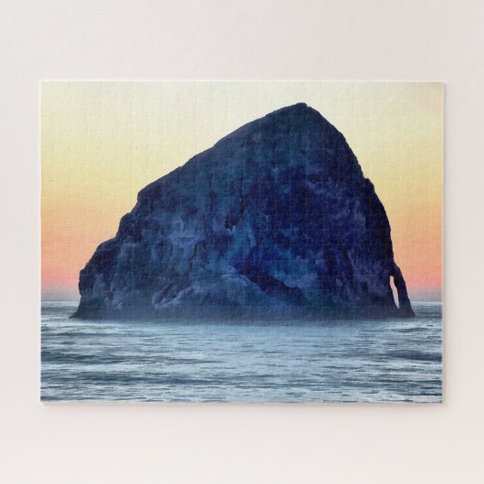 Cape Kiwanda Haystack Rock op Sunset in Oregon Legpuzzel (Horizontaal)