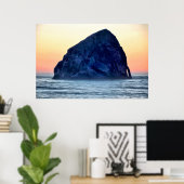 Cape Kiwanda Haystack Rock op Sunset in Oregon Poster (Thuiskantoor)