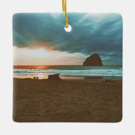 Cape Kiwanda - Pacific City - OR Keramisch Ornament (Voorkant)