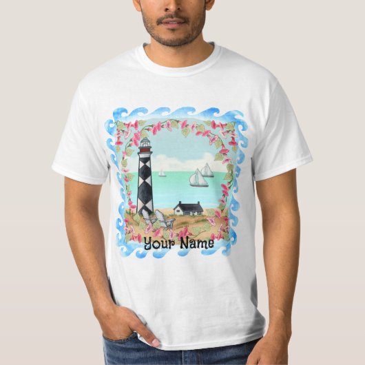 Cape Lookout Lighthouse t-shirt (Voorkant)