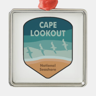 Cape Lookout National Seashore Seagulls Metalen Ornament