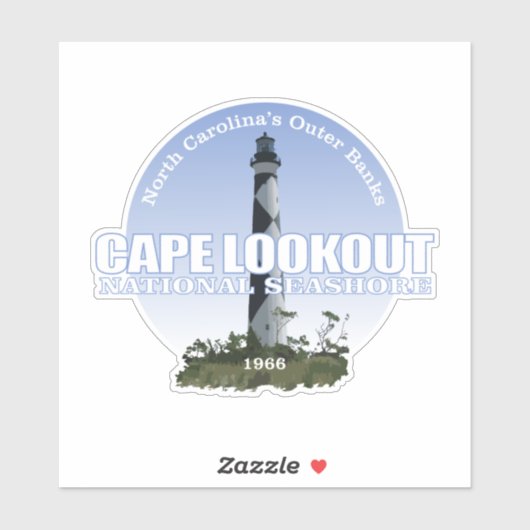 Cape Lookout National Seashore Sticker (Vel)
