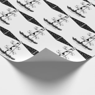 Cape Lookout, vuurtoren zwart-wit Cadeaupapier