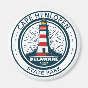 Cape lopen HenState Park Delaware Badge Magneet