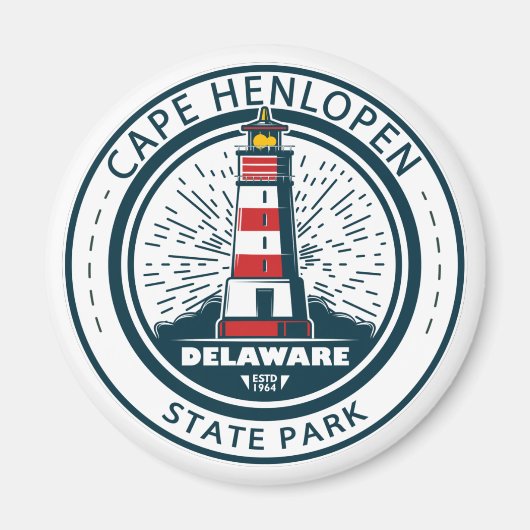 Cape lopen HenState Park Delaware Badge Magneet (Voorkant)