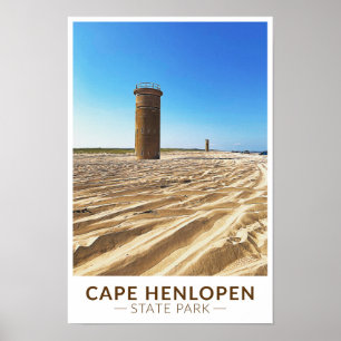 Cape lopen Henstate Park Delaware Waterverf  Poster