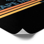 Cape May Beach New Jersey Summer Palm Tree Men Wom Poster (Hoek)