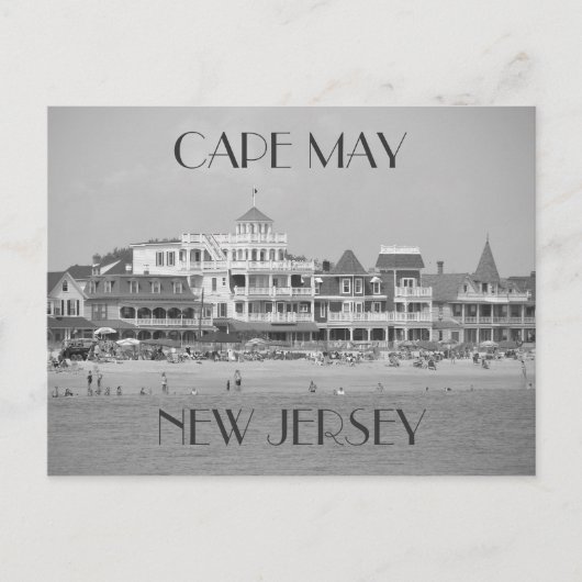 Cape May Black & White Briefkaart (Voorkant)