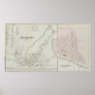 Cape May City en Zee Grove, New Jersey Poster