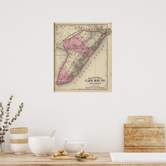 Cape May County, NJ Poster (Keuken)