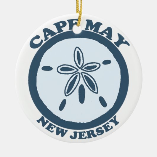 Cape May. Keramisch Ornament (Voorkant)