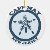 Cape May. Keramisch Ornament (Achterkant)