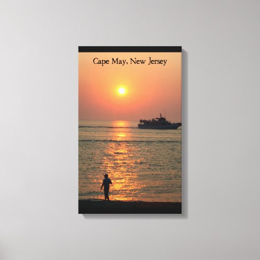 Cape May Land & Zee Wrapped Canvas Afdruk (Voorkant)