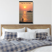Cape May Land & Zee Wrapped Canvas Afdruk (Insitu (Slaapkamer))