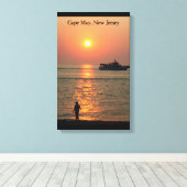 Cape May Land & Zee Wrapped Canvas Afdruk (Insitu (Houten vloer))