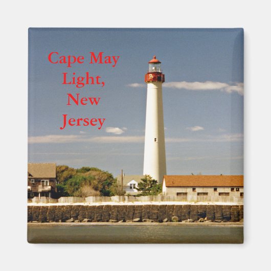 Cape May Light, New Jersey Magnet (Devant)