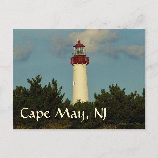 Cape May Lighthouse carte de voeux/carte postale (Devant)