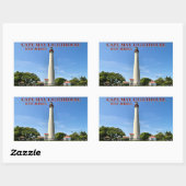 Cape May Lighthouse, New Jersey Stickers (Vel)