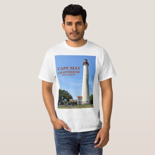 Cape May Lighthouse, New Jersey T-shirt (Voorkant volledig)