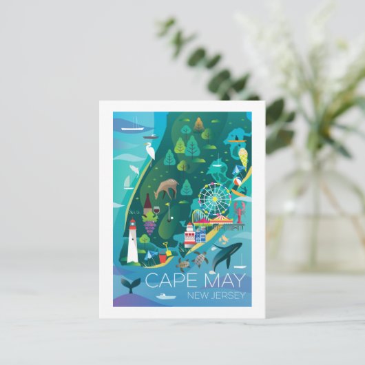 Cape May, New Jersey Briefkaart (Staand voorkant)