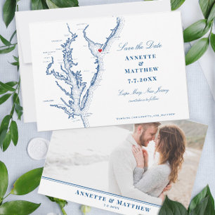 Cape May New Jersey Chesapeake Bay Élégante carte