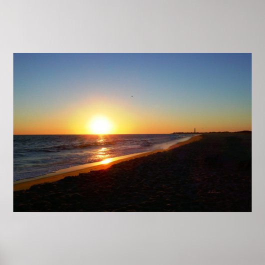 Cape May New Jersey Horizon Sunset Poster (Voorkant)