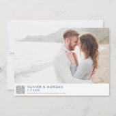 Cape May New Jersey Huwelijkskaart Modern Save The Date (Achterkant)