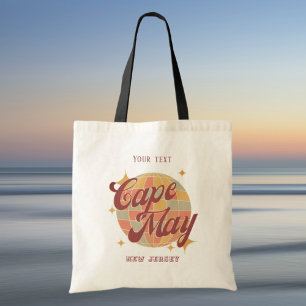 Cape May New Jersey Retro Vintage reizen Tote Bag