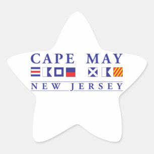 Cape May New Jersey Ster Sticker